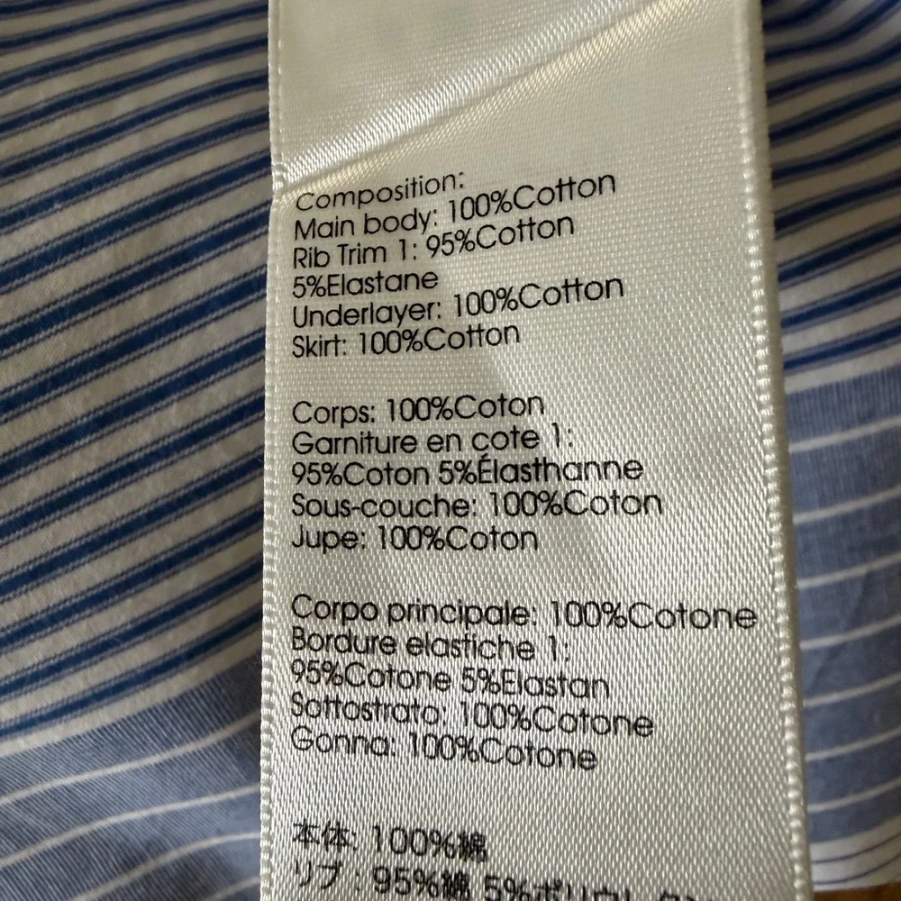 3.1 Phillip Lim Blue and White Striped Midi Shirt Dress - Picture 11 of 12